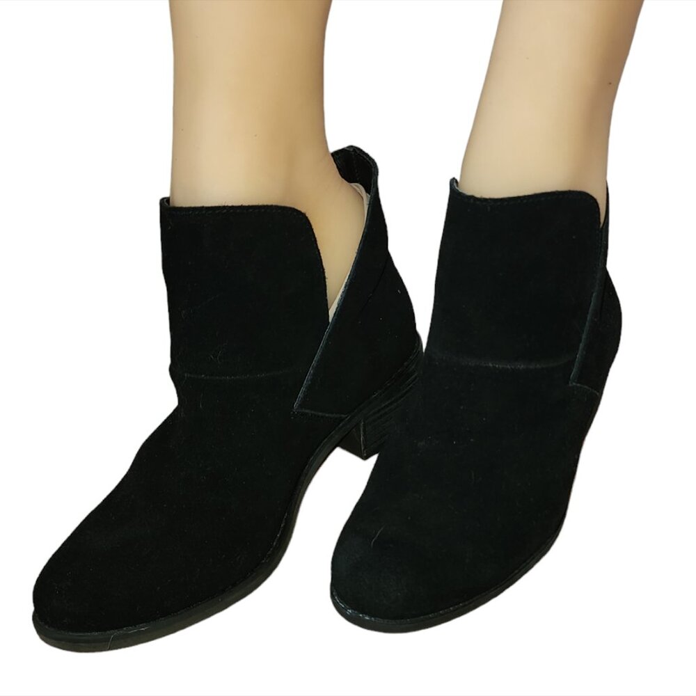 Me Too Womens Zest 10 Suede Slip On Ankle Boots